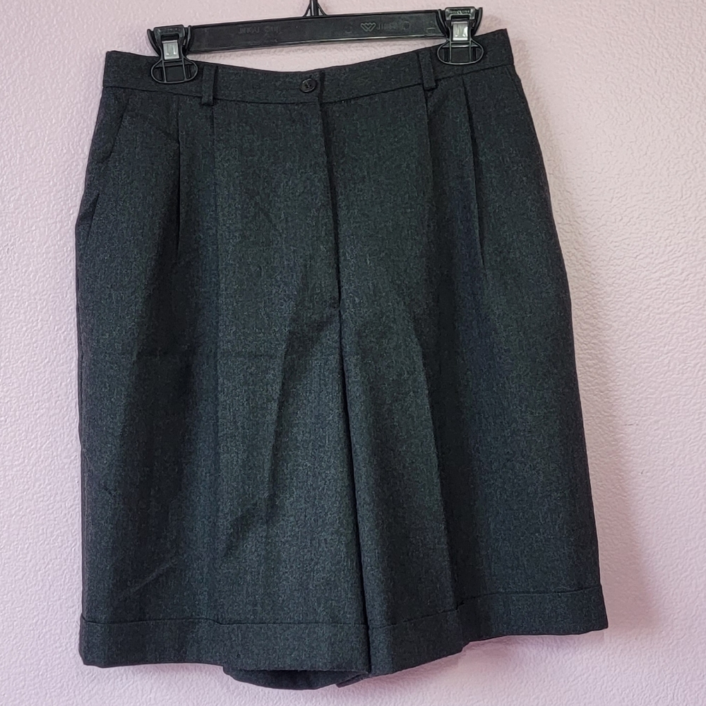 Talbots VINTAGE 80s Wool  Bermuda Shorts Trousers/  10.